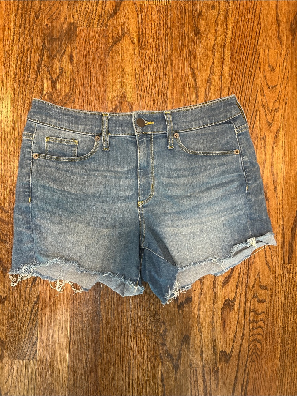 Universal Thread Distressed Light Blue Denim Shorts